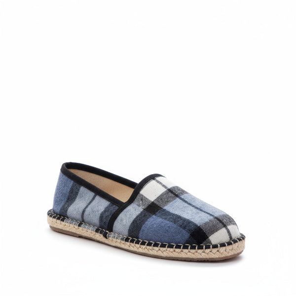 Espadrille Ecossais bleu